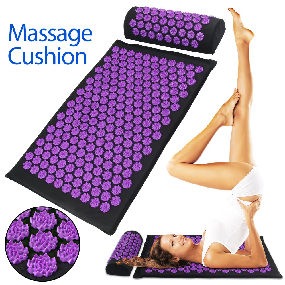 Acupressure Yoga Mat & Pillow Set