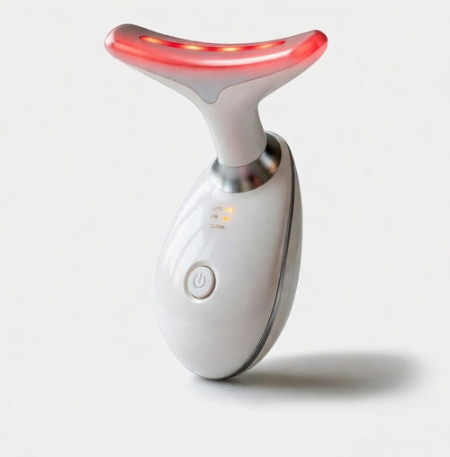 NIOLOV LED Face & Neck Beauty device – 7-color LED light therapy and EMS lifting massager